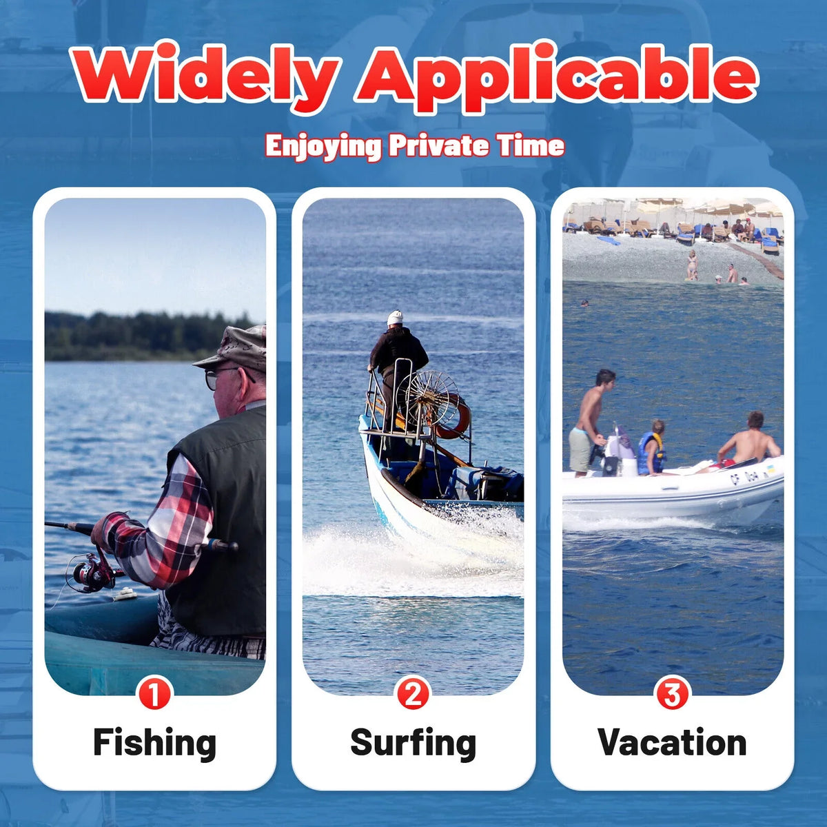 CNCEST Outboard Motor 6 Hp 2-Stroke InfLatitudeable Fishing Boat Motor Engine Water Cooling System