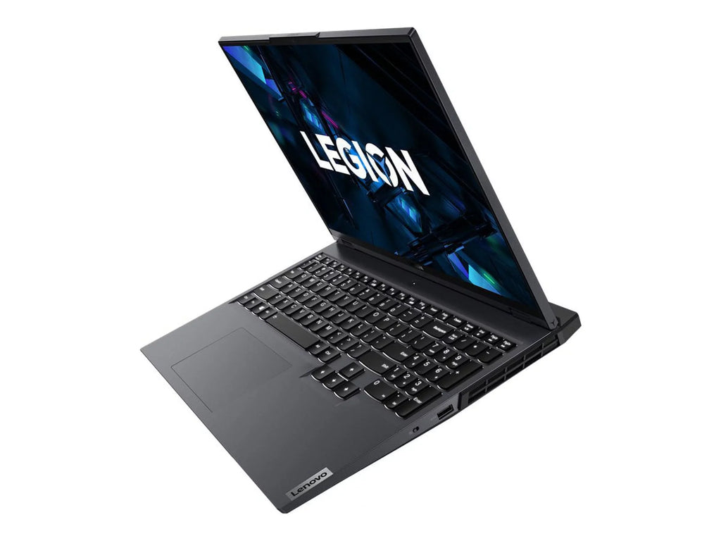 Lenovo Legion 5 Pro 16ITH6H 82JD - Intel Core i7 11800H / 2.3 GHz - Win 10 Pro 64-bit - GF RTX 3070  - 32 GB RAM - 1 TB SSD NVMe x 2 - 16" IPS 2560 x 1600 (WQXGA) @ 165 Hz - Wi-Fi 6 - black (bottom), storm gray (top) - kbd: US - with 1 Year Legion Ul