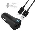 Ixir HTC One M9+ Supreme Camera Charger Micro USB 2.0 Cable Kit by TruWire {2 Car Charger + 2 Micro USB Cable} True Digital Adaptive Fast Charging uses dual voltages for up to 50% faster charging!
