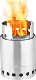 YANPO Titan Camping Stove Portable Stove for Backpacking and Outdoor Cooking Great Stainless Steel Camping Backpacking Stove Compact Wood Stove Design-No Batteries or Liquid Fuel Canisters Needed