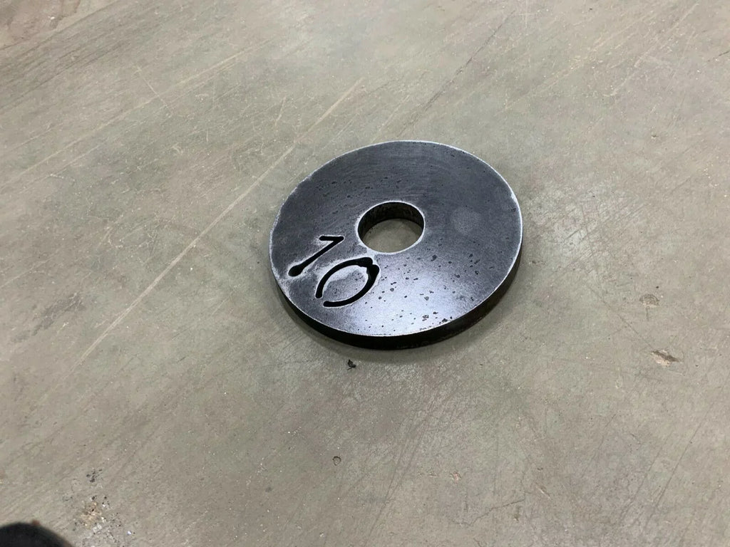 10 Lb Olympic Weight PLatitudees Set of 2 with 2" Center Hole