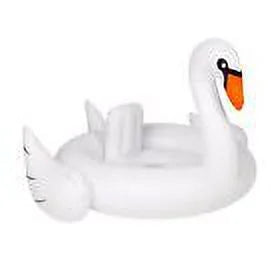 Kids Swan Float Toy - InfLatitudeable Rideable Raft for Swimming Pool Fun, Celebrity Style