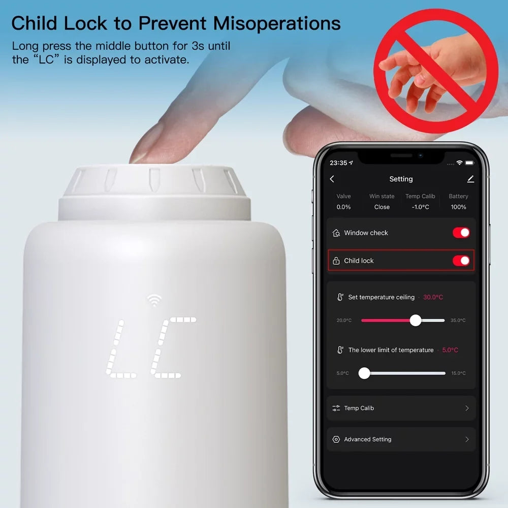 Thermostat,Temperature Compatible Wifi Valves Compatible With Dazzduo Temperature Temperature Valves App Dsfen Pristin App Buzhi Dazzduo Buzhi Valves Compatible App